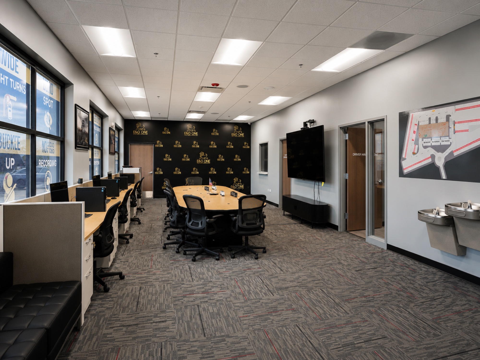 Driver room at the E&O Huntley facility